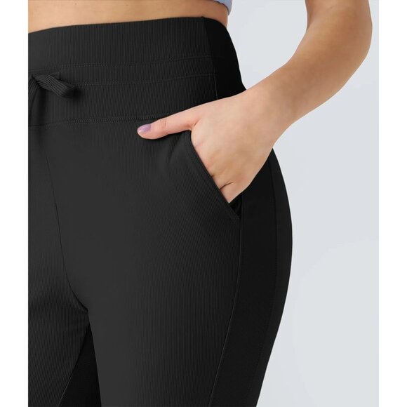 Halara $60 Patitoff Flow Pet Hair Resistant High Waisted Drawstring Joggers NEW - Picture 5 of 7